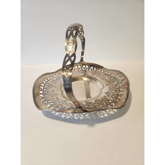 Antique SHEFFIELD 1880s Silver Plated Repoussé, Fruit / Bread Basket, Handled - Picture 1 of 6